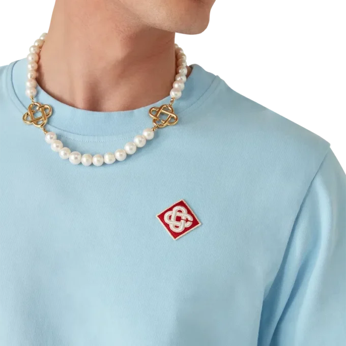 T-shirt med kort ærme og diamantlogo