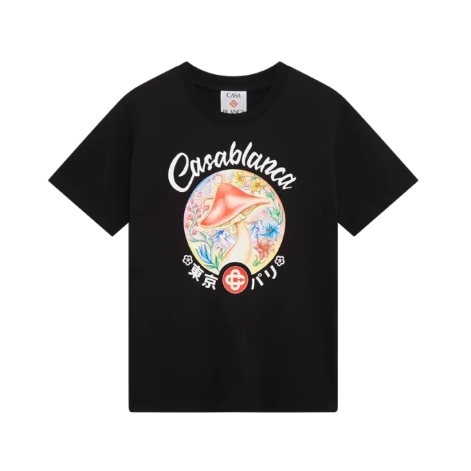 T-shirt med svampeemblem T-shirt med svampeemblem