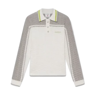 Tennis Boucle langærmet poloshirt