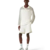 Tennis Boucle langærmet poloshirt