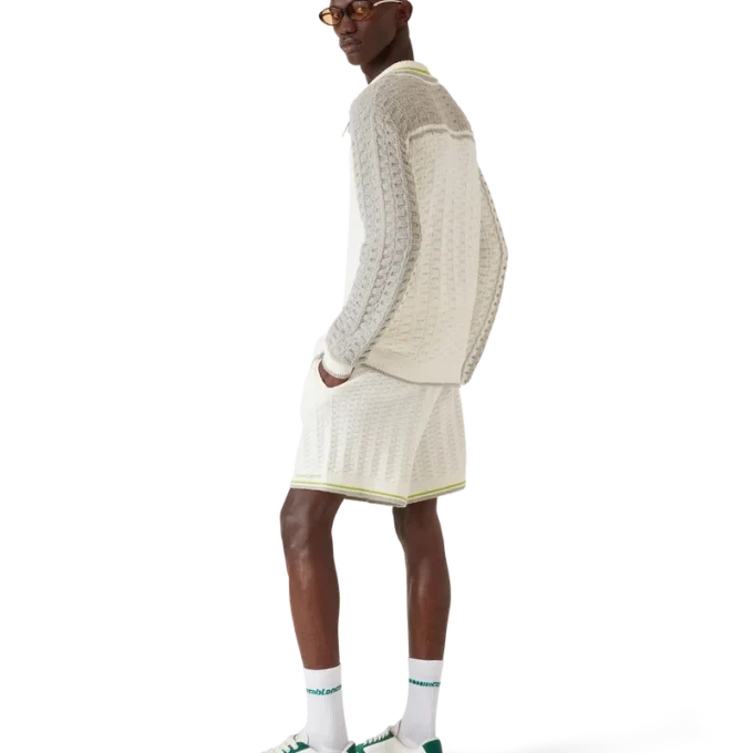 Tennis Boucle langærmet poloshirt