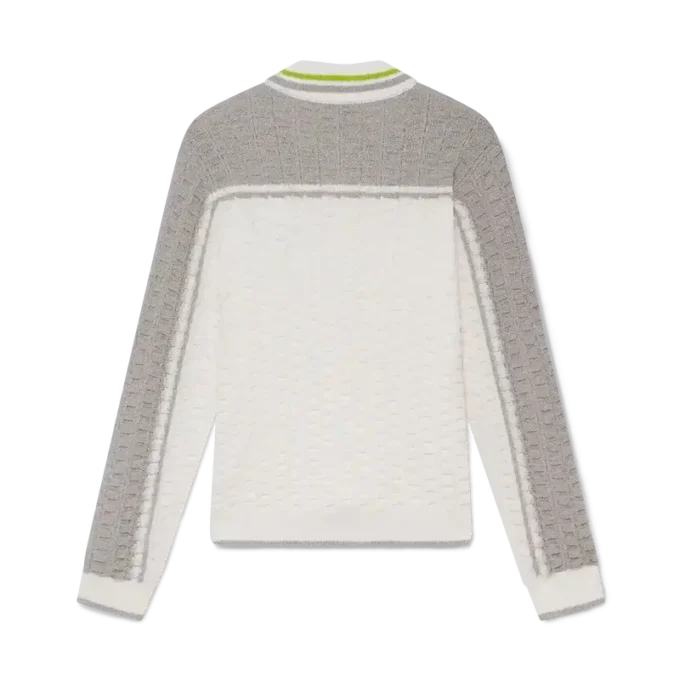 Tennis Boucle langærmet poloshirt