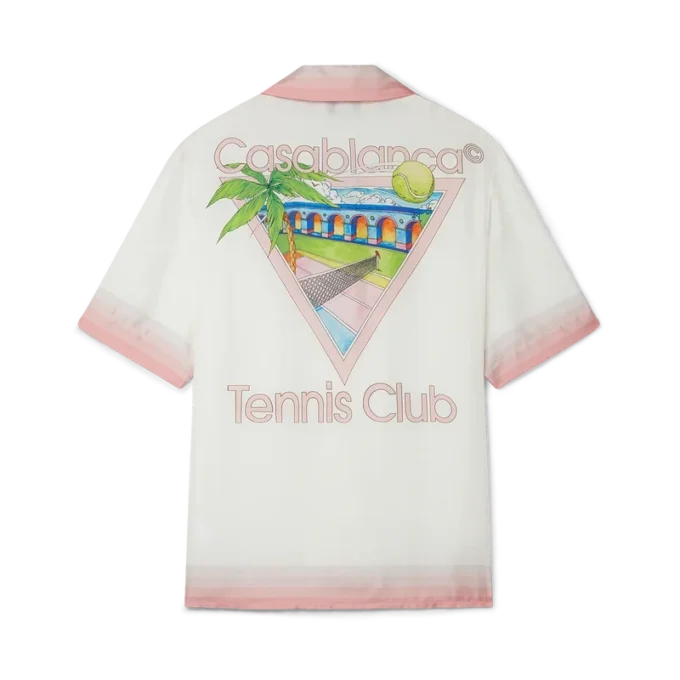 Tennis Club Icon kortærmet silke-skjorte med shorts