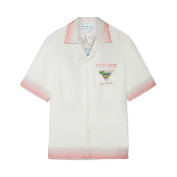 Tennis Club Icon kortærmet silke-skjorte med shorts