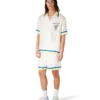 Tennis Club kortærmet silke-skjorte
