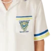 Tennis Club kortærmet silke-skjorte