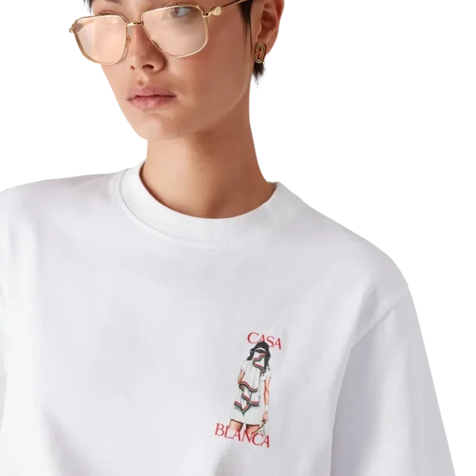 Tennis Girl kortærmet T-shirt i shorts