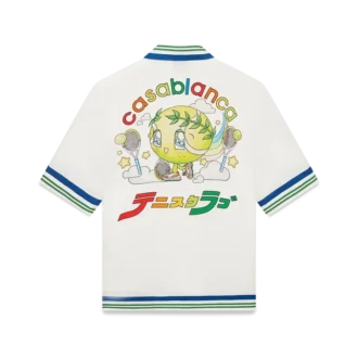 Tennis Mascot kortærmet skjorte i silketwill