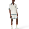 Tennis Mascot kortærmet skjorte i silketwill