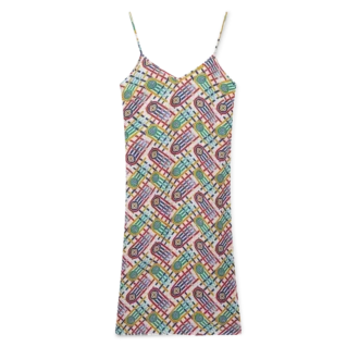 Tennis Monogram silke-slipkjole