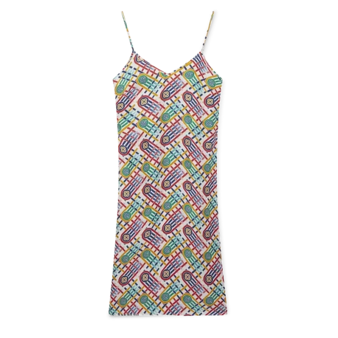 Tennis Monogram silke-slipkjole Tennis Monogram silke-slipkjole