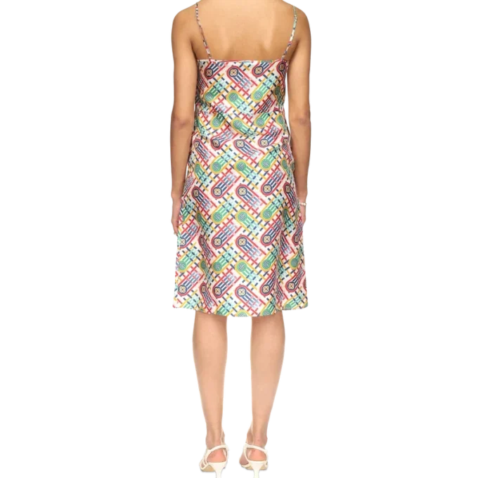 Tennis Monogram silke-slipkjole Tennis Monogram silke-slipkjole