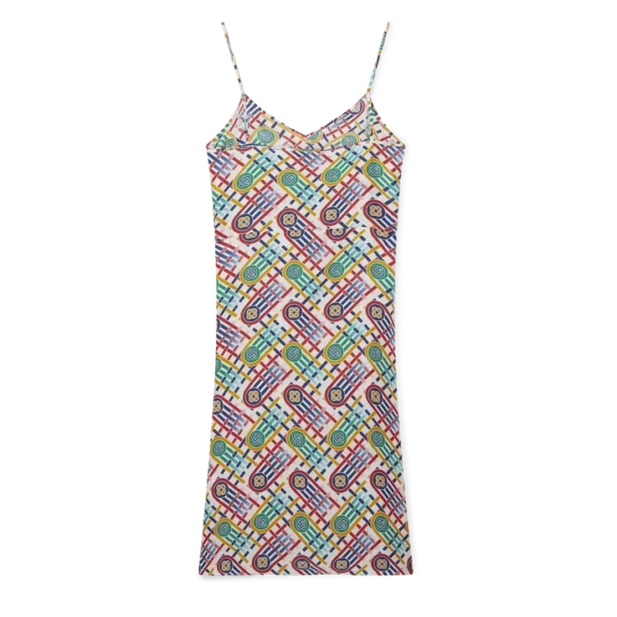 Tennis Monogram silke-slipkjole Tennis Monogram silke-slipkjole