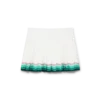 Tennis-plisseret silke-minidress