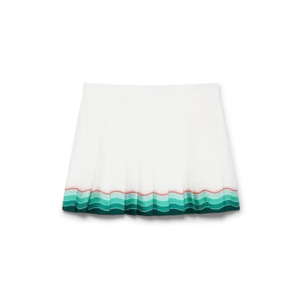 Tennis-plisseret silke-minidress