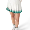 Tennis-plisseret silke-minidress