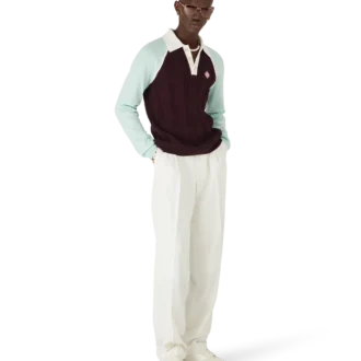 Tennis-poloshirt med lange ærmer