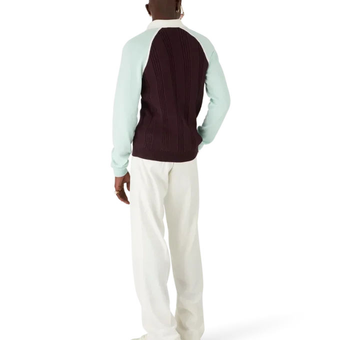 Tennis-poloshirt med lange ærmer