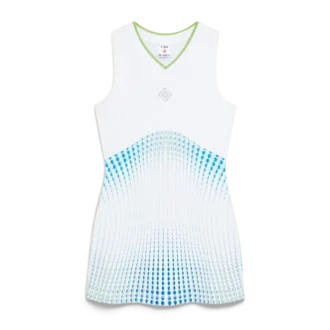 Tennis-printet racer-kjole