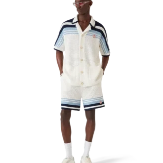 Tennis-shorts i bomuldshækling
