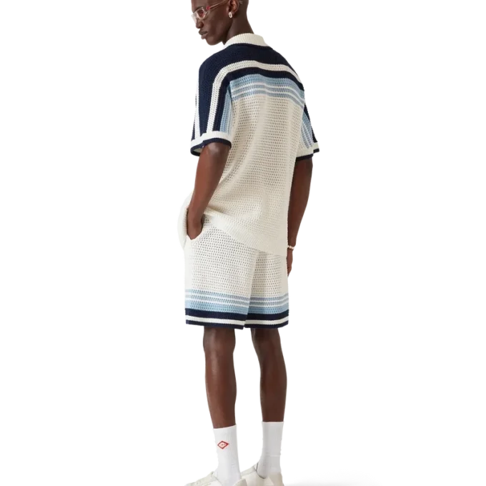 Tennis-shorts i bomuldshækling