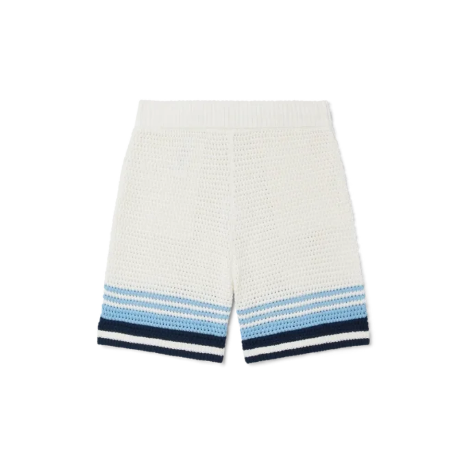 Tennis-shorts i bomuldshækling