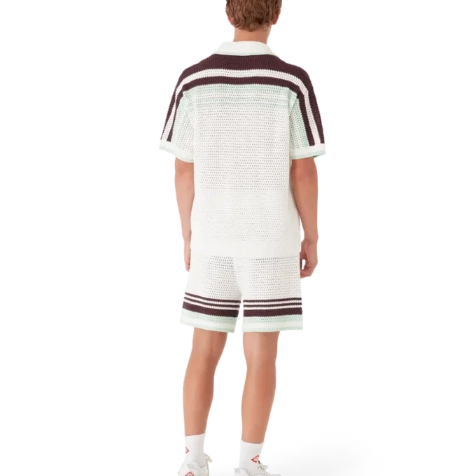 Tennis-shorts i hæklet bomuld Tennis-shorts i hæklet bomuld
