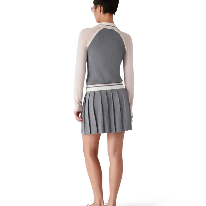 Tennisdress i merinostrik Tennisdress i merinostrik