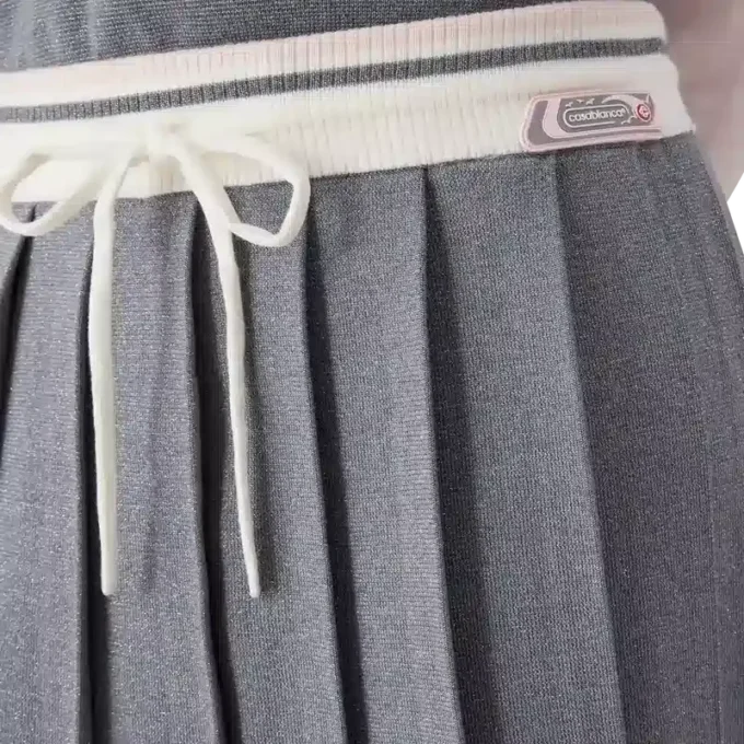 Tennisdress i merinostrik Tennisdress i merinostrik