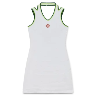 Tenniskjole i struktureret velour
