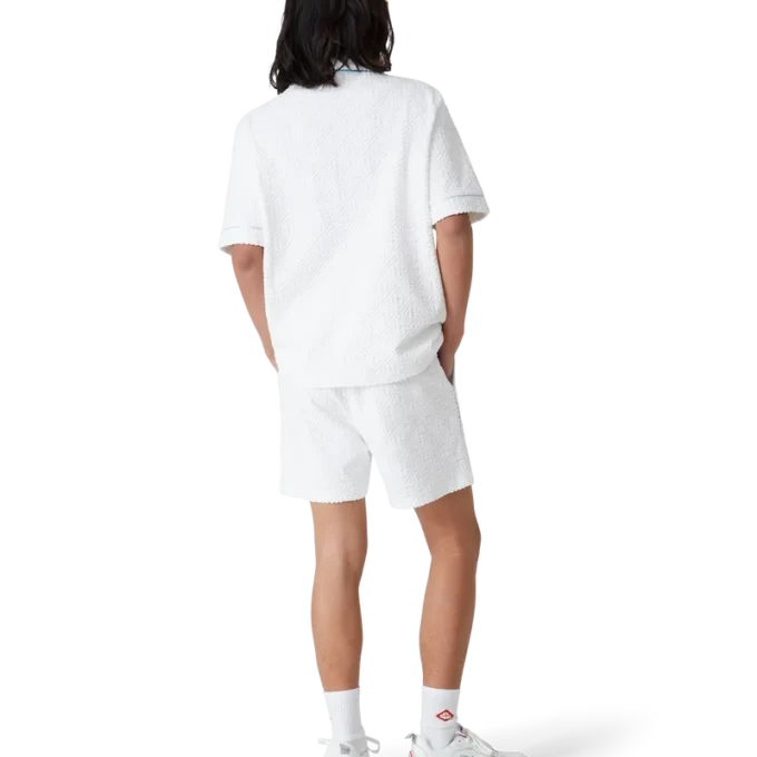 Tennisstribede frotté-Shorts Tennisstribede frotté-Shorts