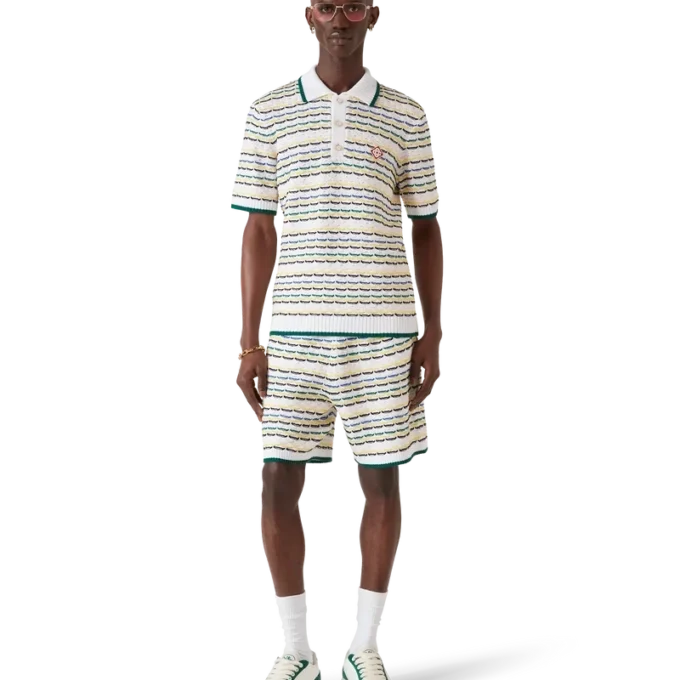 Tuck Stitch kortærmet poloshirt Tuck Stitch kortærmet poloshirt
