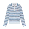 Tuck Stitch langærmet poloshirt Tuck Stitch langærmet poloshirt