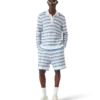 Tuck Stitch langærmet poloshirt Tuck Stitch langærmet poloshirt