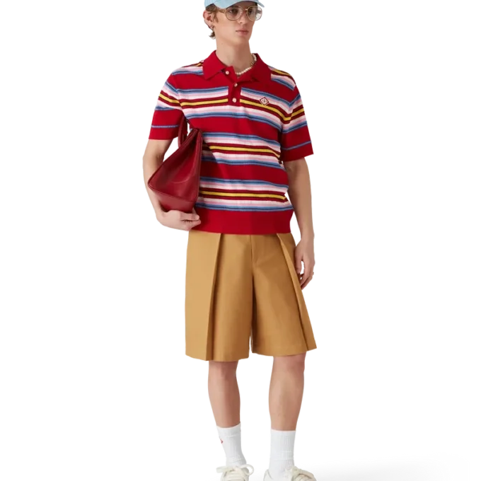 Uldshorts med plissering Uldshorts med plissering
