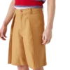 Uldshorts med plissering Uldshorts med plissering