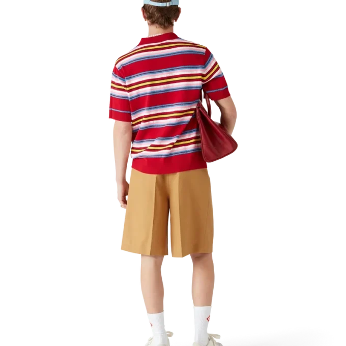 Uldshorts med plissering Uldshorts med plissering