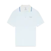 Velour-poloskjorte med korte ærmer