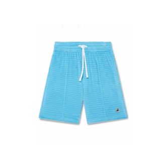 Velour-shorts med striber
