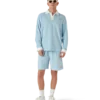 Velour-shorts med striber