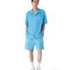 Velour-shorts med striber