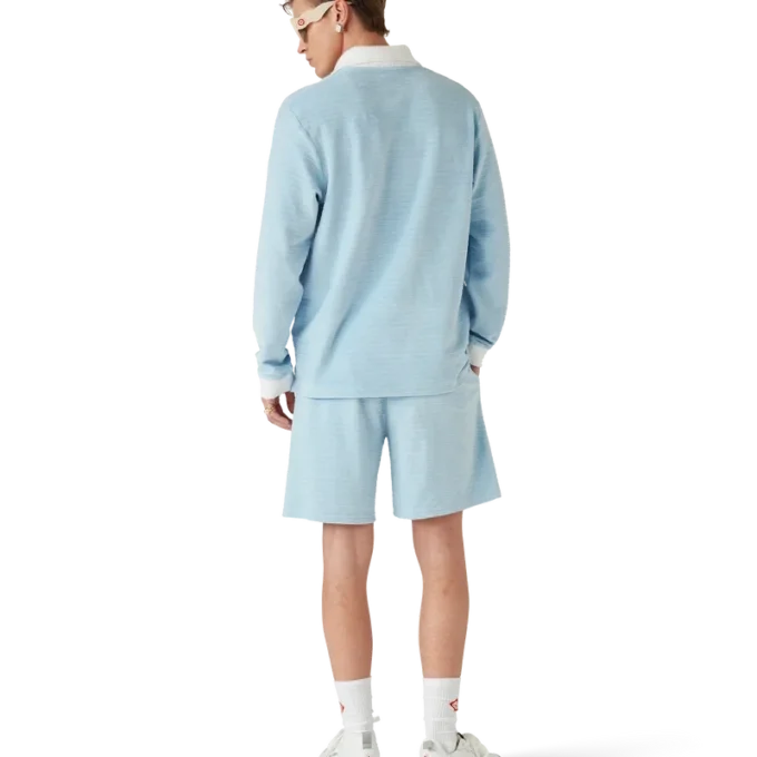 Velour-shorts med striber