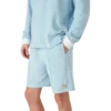 Velour-shorts med striber