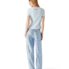 Velour-T-shirt med korte shorts til kvinder