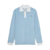 Velourstribet poloshirt
