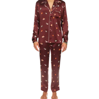 Vices pyjamas-skjorte i silkesatin
