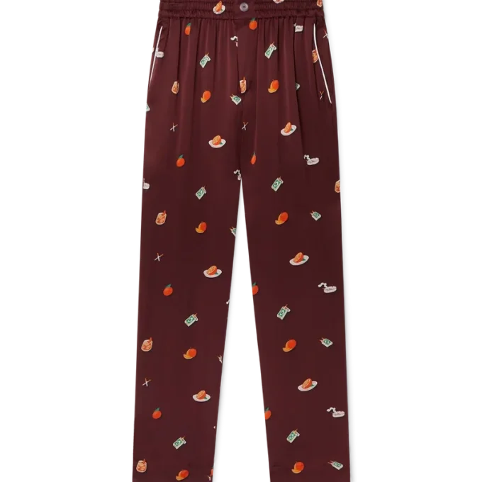 Vices pyjamasbukser i silkesatin