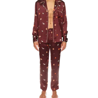 Vices pyjamasbukser i silkesatin