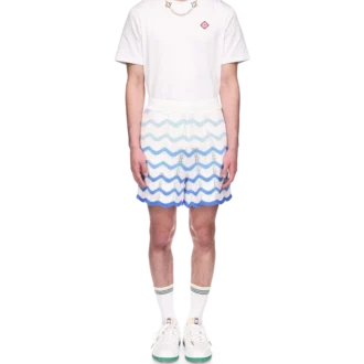 Wavy Gradient Crochet Shorts Wavy Gradient Crochet Shorts