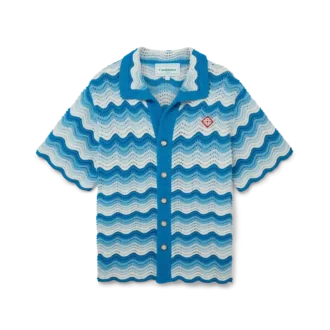 Wavy Gradient Crochet Skjorter